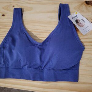 Jockey back smoothing sports bra – purple/blue
